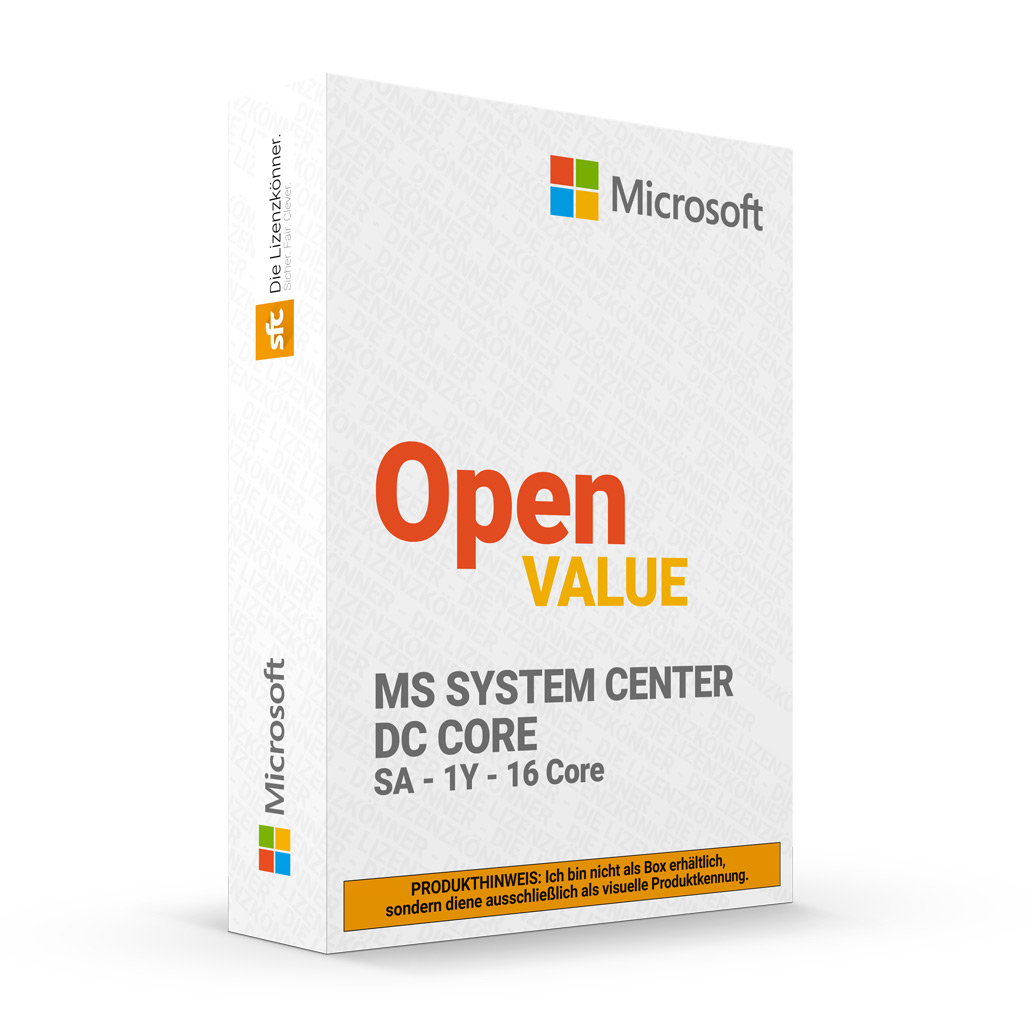 MS System Center DataCenter 16Core SA SL OVL 1/1 AP | 1009298