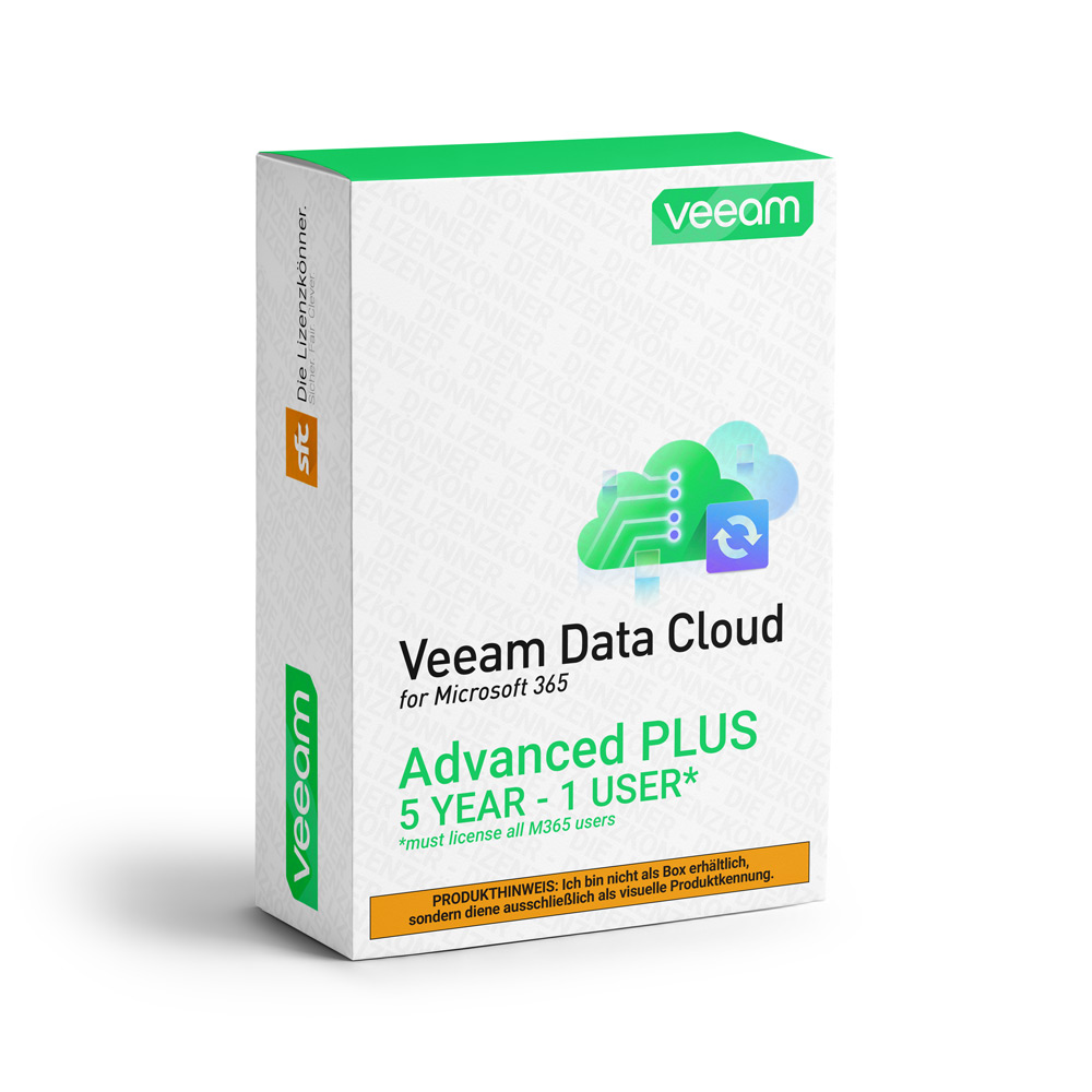 Veeam Data Cloud for Microsoft 365 Advanced Plus 1 User ml Sub Vv+5YM ...