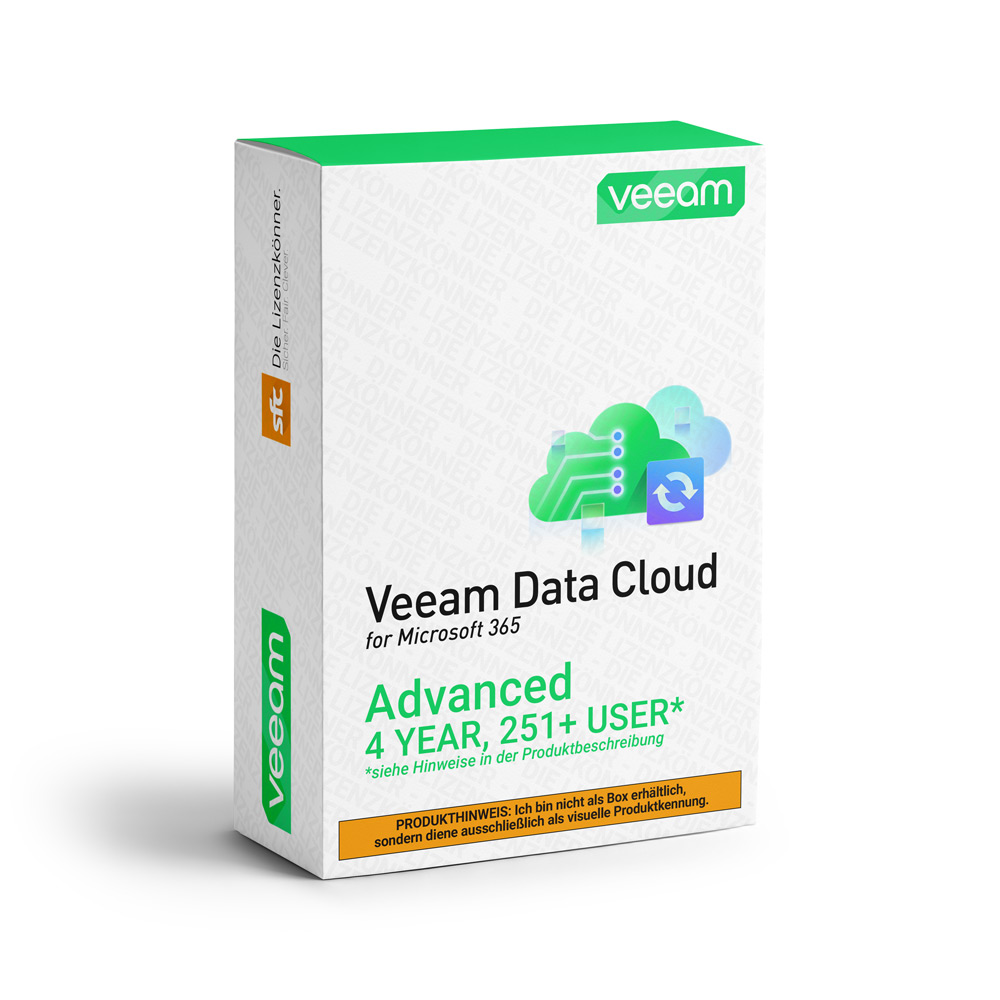 Veeam Data Cloud for Microsoft 365 Advanced 251+ User ml Sub Vv+4YM ...