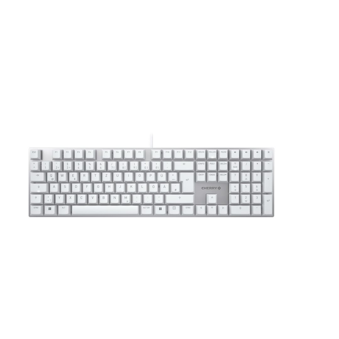 CHERRY Keyboard KC 200 MX MX2A SILENT RED [DE] white/silver MX2A SILENT RED Swit