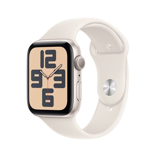 Apple Watch SE (2024) starlight aluminium  44mm starlight sport band Size M/L
