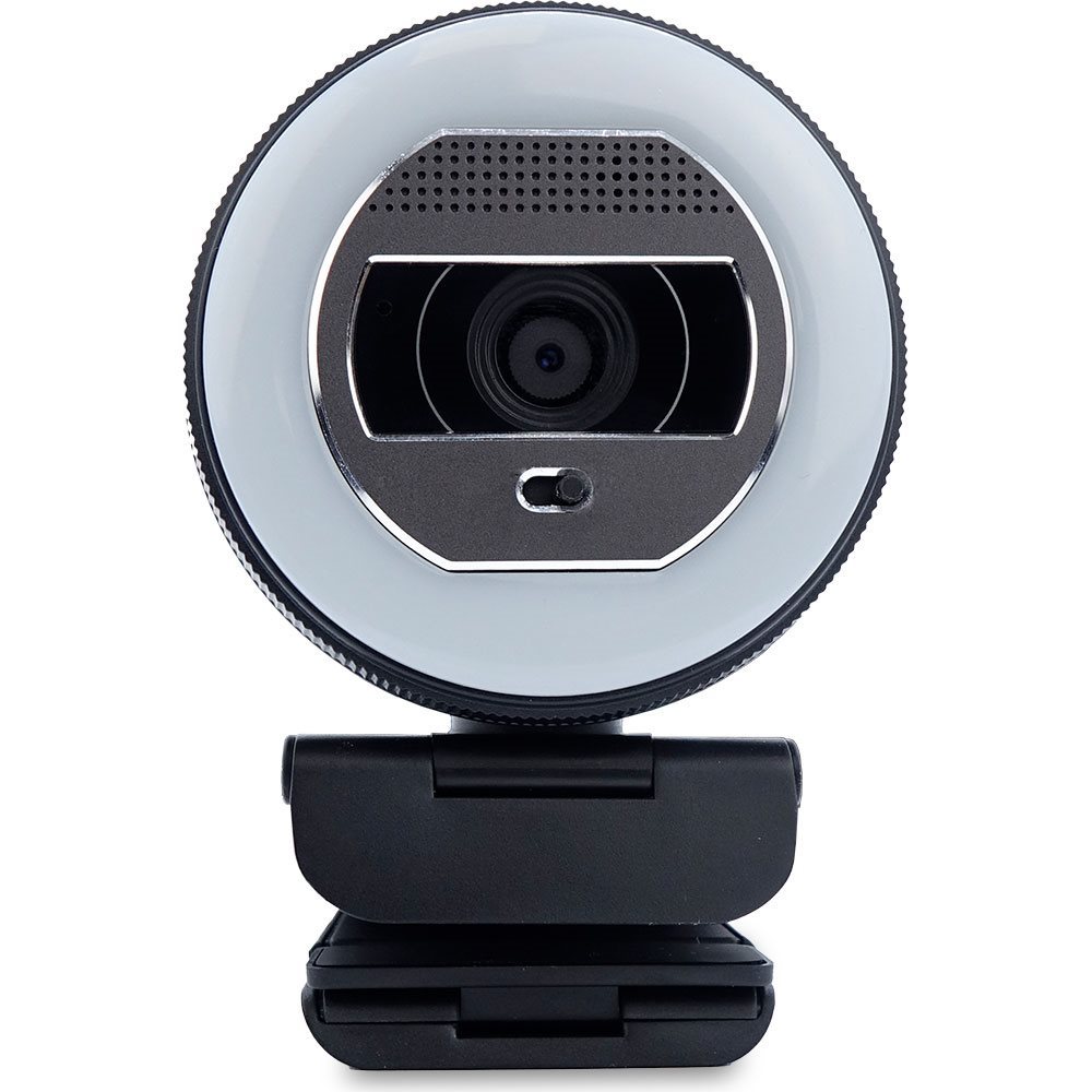 TERRA Webcam Halo mit LED-Lichtkranz (C1868pro) und Privatschieber Full-HD, Auto