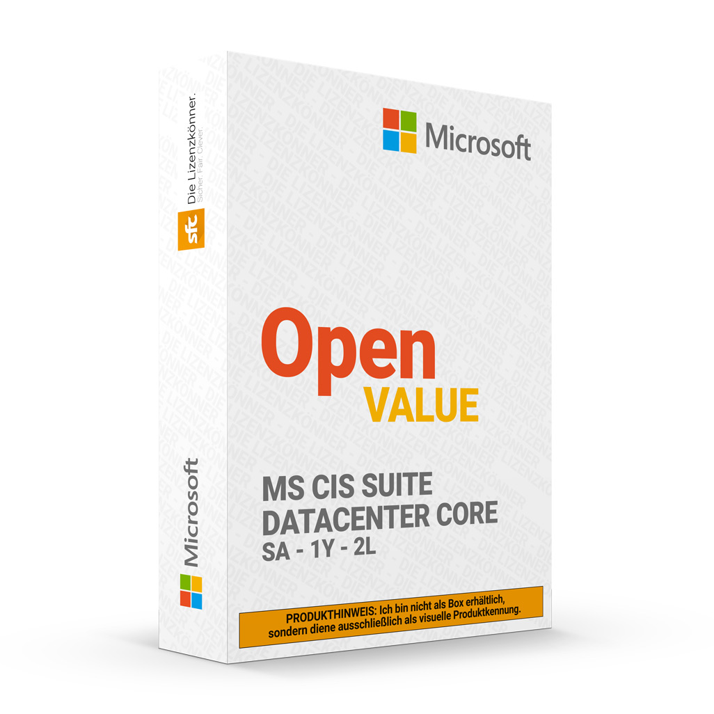 MS Core Infrastructure Server Ste DataCenter 2Core SA SL OVL 1/1 AP ...