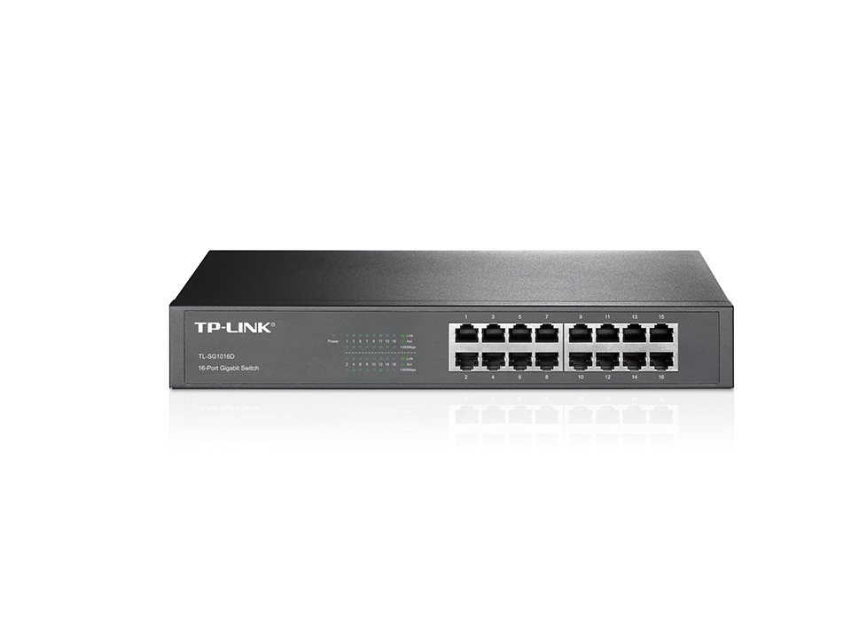 TP-LINK Switch TL-SG1016D 16xGBit Unmanaged Desktop
