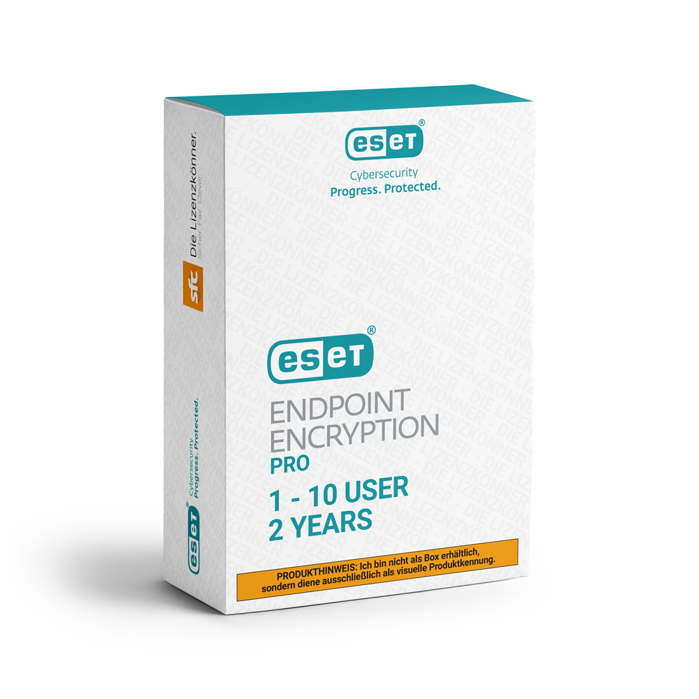 ESET Endpoint Encryption Pro 1-10 User dt Sub Vv+2YM